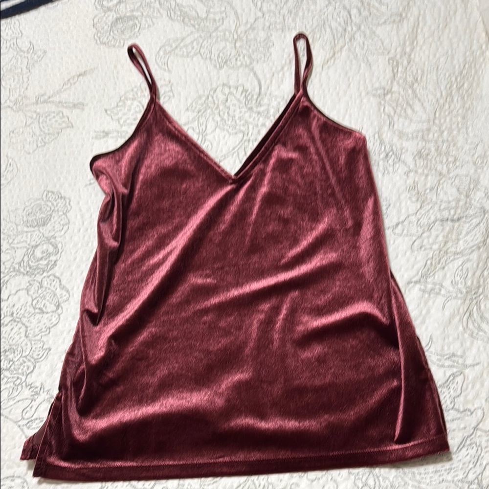 Old Navy  Burgundy Velvet Women's Top